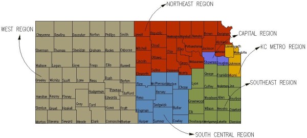 Regional Map for listserv purposes